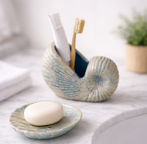 Shell Soap Dish and Holder